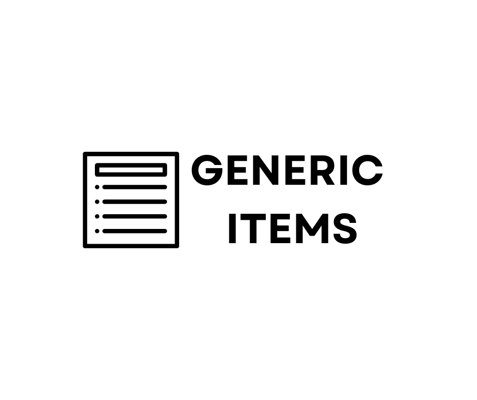 Generic Items